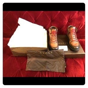 Men’s Gucci Betis Calf Boot - Cocoa - Size 7.5G